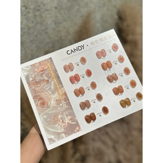 Set sơn gel thạch đục Candy 10 chai tone hồng