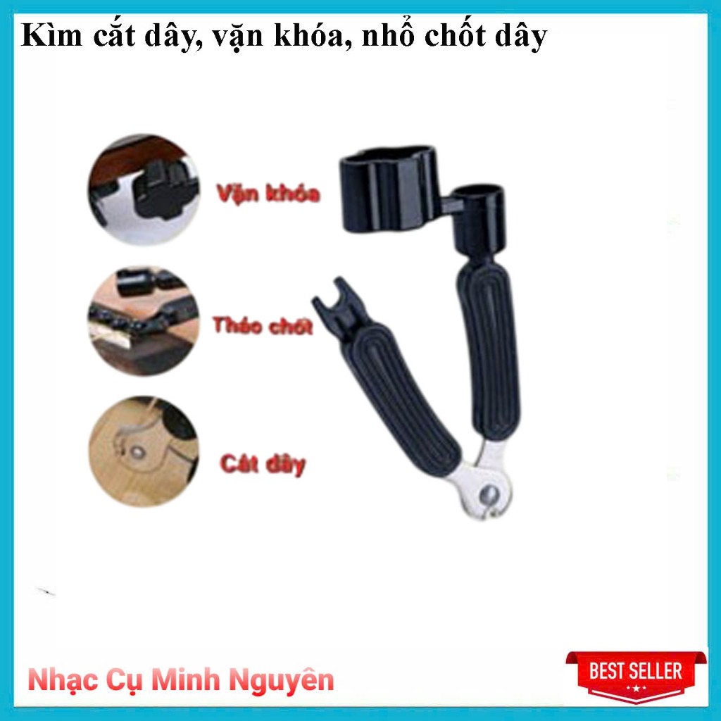 Dụng cụ thay dây đàn 3 trong 1 (tháo chốt, vặn dây, cắt dây)