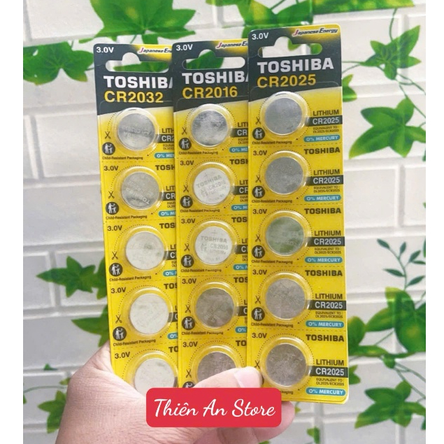 Pin CMOS xe Toshiba CR2032  - CR2025 (3 Vol)- Chính hãng-