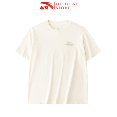 ANTA Nữ Outdoor Áo thun Thời Trang Áo Phông Unisex Life Style form rộng rãi 1624B6107