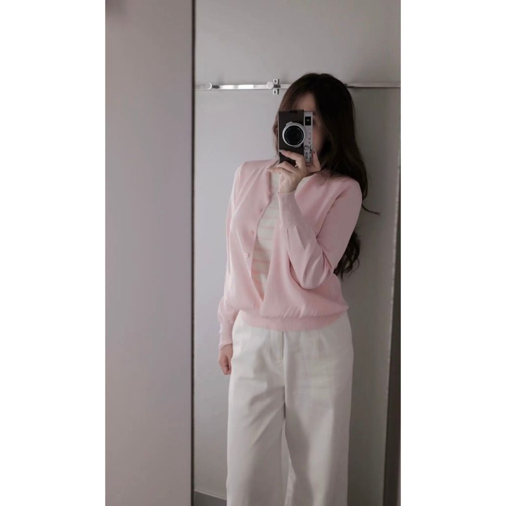 [CÒN MÀU HỒNG] SET ÁO LEN DÀI TAY TRƠN MIX KẺ SIÊU XINH STYLE ULZZANG HÀN QUỐC | BigBuy360 - bigbuy360.vn