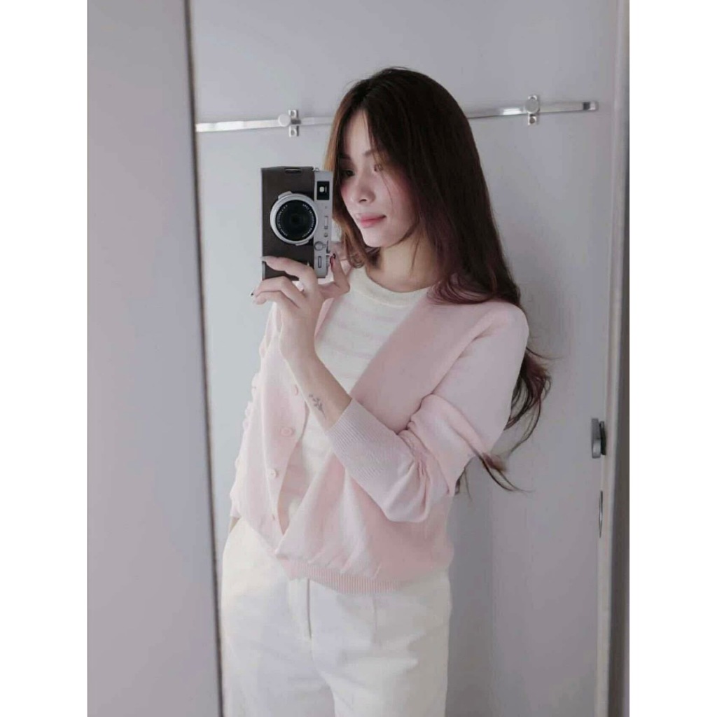 [CÒN MÀU HỒNG] SET ÁO LEN DÀI TAY TRƠN MIX KẺ SIÊU XINH STYLE ULZZANG HÀN QUỐC | BigBuy360 - bigbuy360.vn