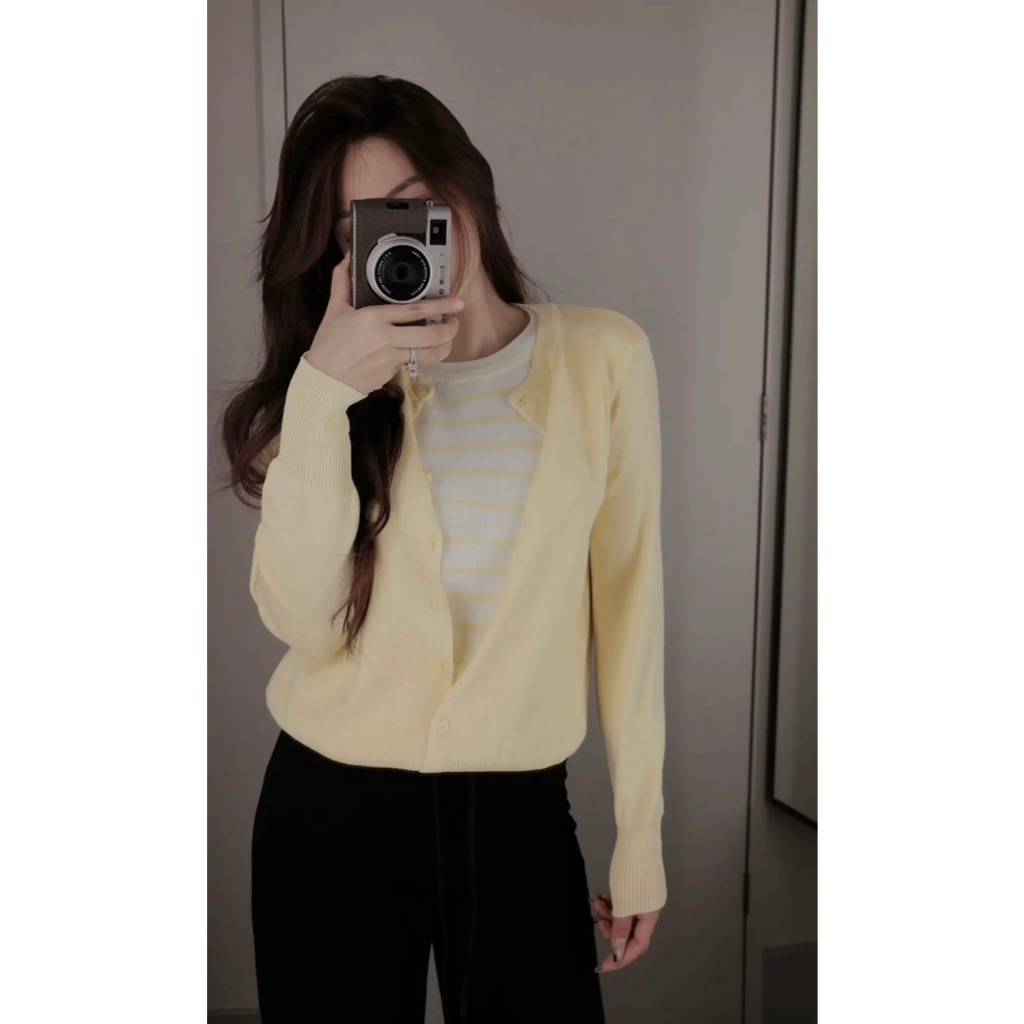 [CÒN MÀU HỒNG] SET ÁO LEN DÀI TAY TRƠN MIX KẺ SIÊU XINH STYLE ULZZANG HÀN QUỐC | BigBuy360 - bigbuy360.vn