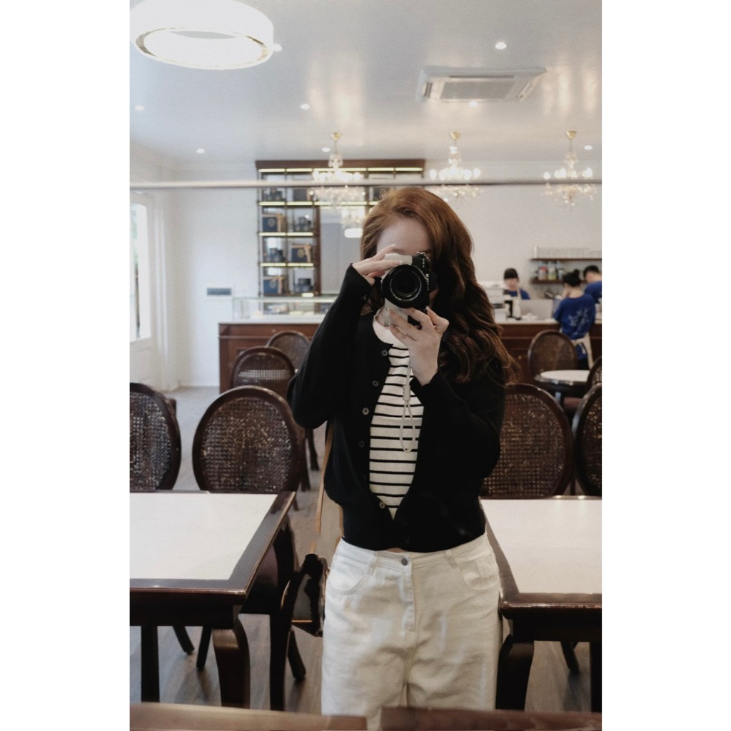 [CÒN MÀU HỒNG] SET ÁO LEN DÀI TAY TRƠN MIX KẺ SIÊU XINH STYLE ULZZANG HÀN QUỐC | BigBuy360 - bigbuy360.vn