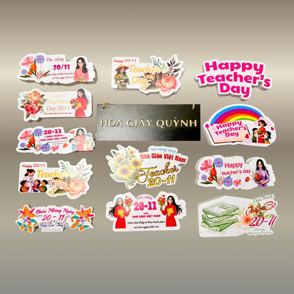 Banner/ Thiệp/ Bảng chữ Chúc mừng Ngày nhà giáo Việt Nam 20/11
