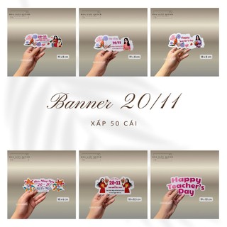 Banner/ Thiệp/ Bảng chữ Chúc mừng Ngày nhà giáo Việt Nam 20/11