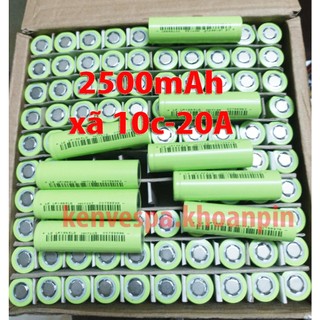  pin 18650 lishen xanh 2500mAh xám 2000mah xả 10C 20A hàng mới 100% nội trợ 11-13 - 3.7v- 4.2v 