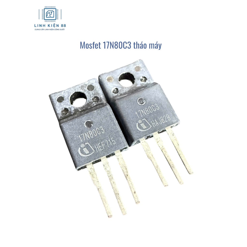 5 con Mosfet 17N80C3 17N80 17A 800V To-220 tháo máy lưng nhựa
