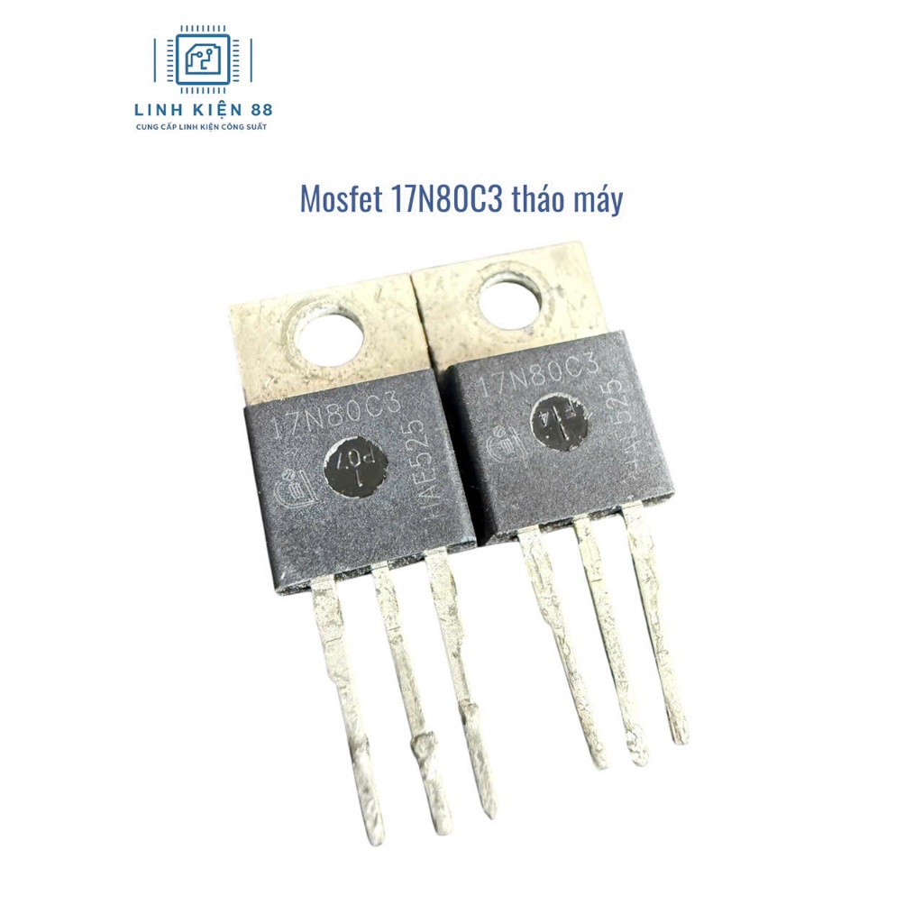3 con Mosfet 17N80C3 17N80 17A 800V To-220 tháo máy lưng đồng