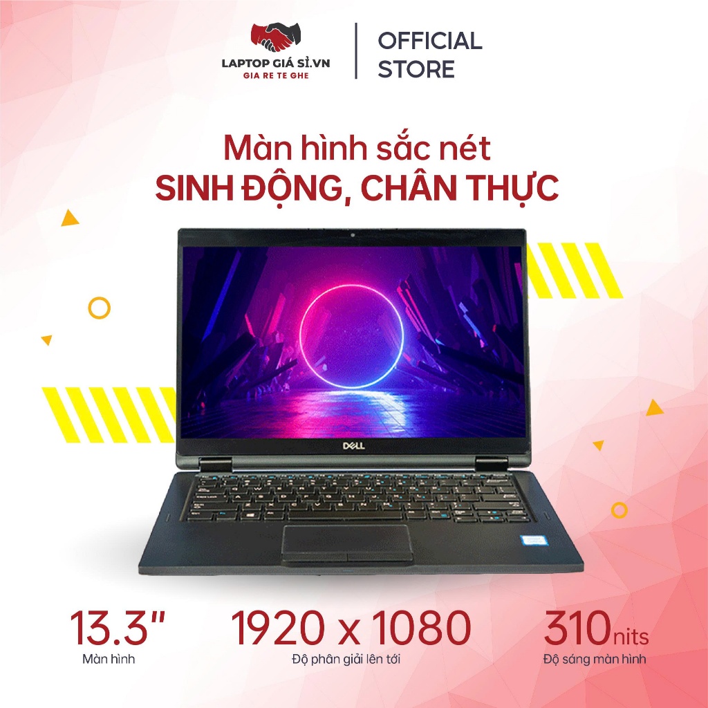Laptop Dell Latitude 7390 — (i5-8350U, RAM 8GB(2x4), SSD 256GB, màn FHD)
