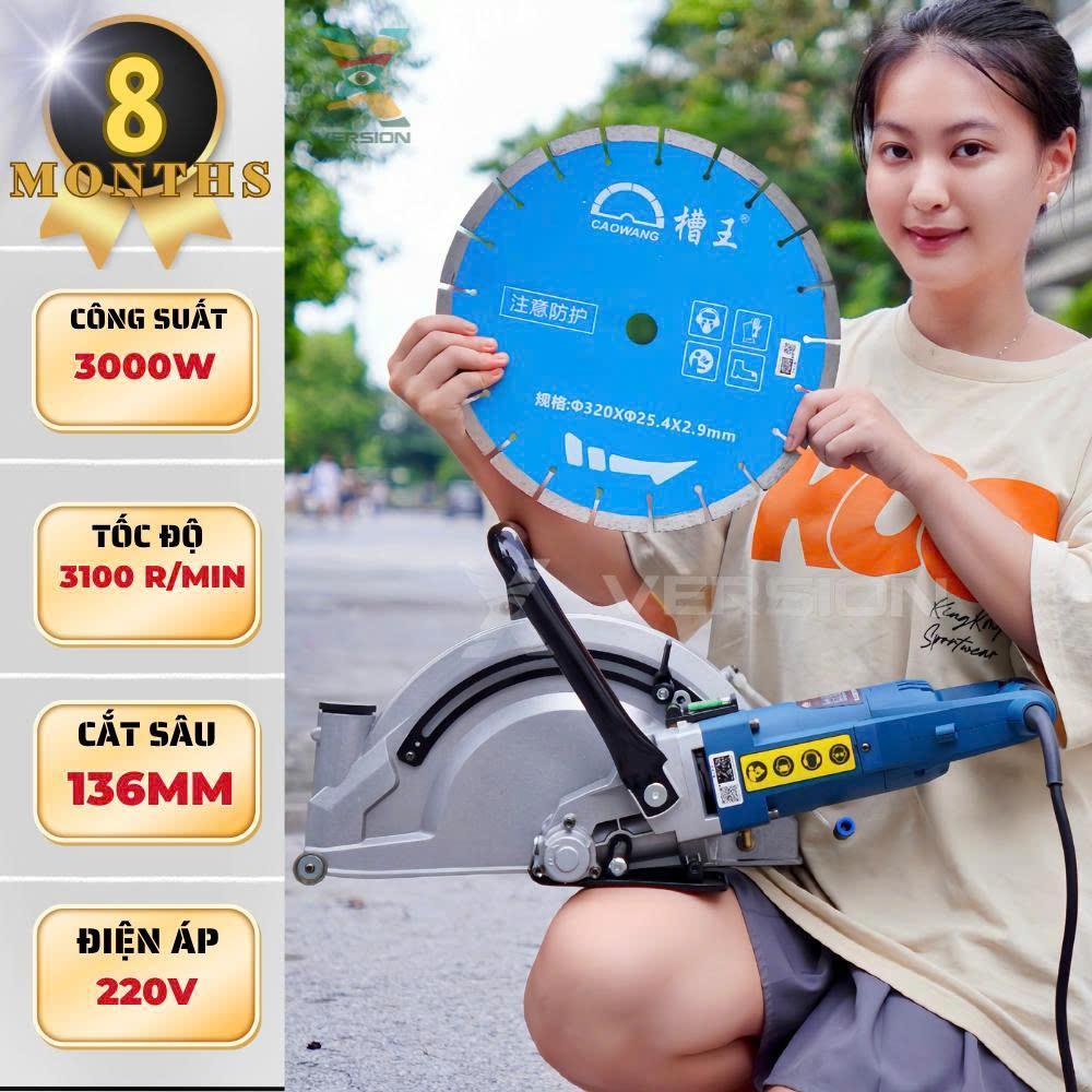 Máy cắt rãnh tường Caowang SE3201, sử dụng lưỡi cắt 320mm công suất 3000w - Xversion