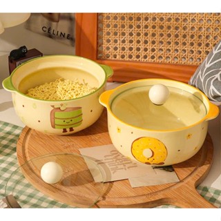  Bộ chén sứ đĩa ly  thố ,tô úp mì sử dụng gia đình họa tiết Bánh Matcha - Gốm sứ SH 