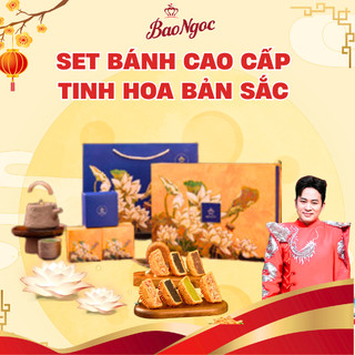  Bánh Trung Thu Bảo Ngọc ,Hộp cao cấp Tinh Hoa Bản Sắc ,hộp 6 bánh 80g 