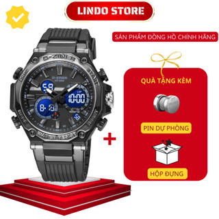 Đồng hồ nam chính hãng thể thao bền bỉ chống nước bơi lặn 30M D-ZINER DZ8319 kèm hộp bảo hành 12 tháng