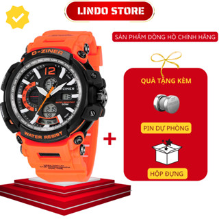  Đồng Hồ Nam Điện Tử Thể Thao Chính Hãng D-ZINER 8228 Chống Nước 30M Kèm Hộp Thiếc - L 