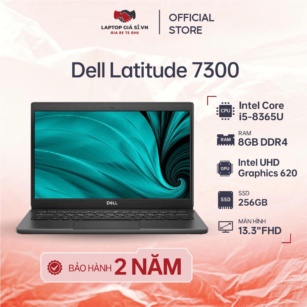 Laptop Dell Latitude 7300 — (i5-8365U, RAM 8GB, SSD 256GB, 14” FHD - W10)