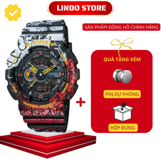 Đồng hồ nam điện tử chính hãng D-ZINER chạy 3 kim chống nước 30M full box One Piece DZ8288