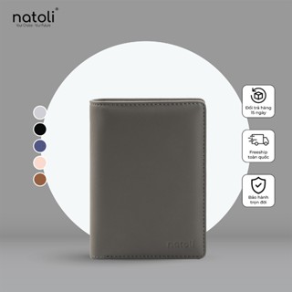 Ví nam dáng đứng cao cấp NATOLI gập đôi đựng thẻ BST Simple Vertical Wallet V3