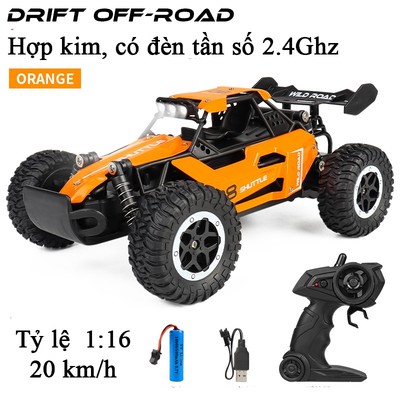 Đồ chơi xe ô tô địa hình điều khiển từ xa KAVY tỷ lệ 1:16 tần số 2.4 Ghz bằng hợp kim có đèn