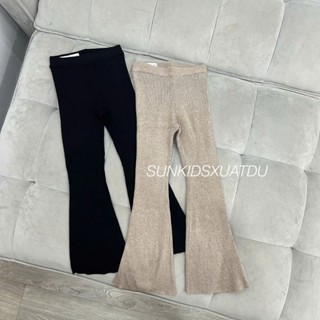 Quần len tăm bé gái ống loe có sz của mẹ