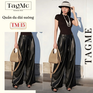 Quần Da Dài Form Rộng Phong Cách Cá Tính Năng Động TM15 | TagMe's