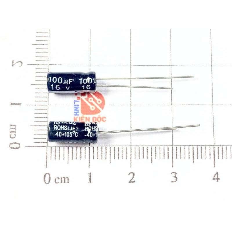 [Combo 20 chiếc] Tụ hóa 16V 100UF ROHS (JE)