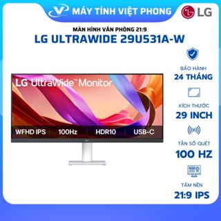  MÀN HÌNH LG 21:9 ULTRAWIDE 29U531A-W  29 INCH FHD IPS 100HZ 1MS LOA  BH 2 NĂM TOÀN QUỐC 