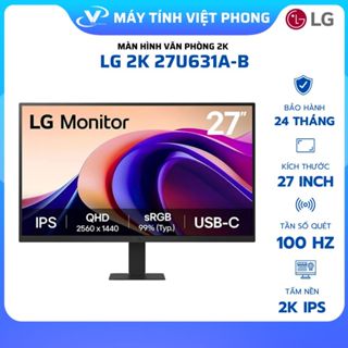  MÀN HÌNH 2K LG 27U631A-B  27 inch 2K IPS 100-75Hz 5MS 350nits HDMI+DP+AUDIO  BH TOÀN QUỐC 