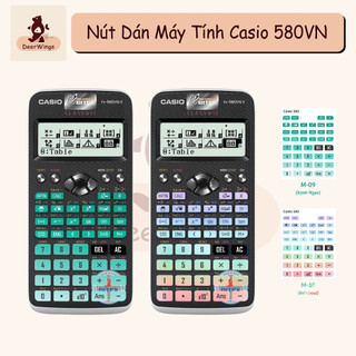 MIẾNG DÁN PHÍM, NÚT MÁY TÍNH CASIO 580