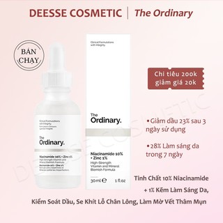  Serum The Ordinary Niacinamide 10% + Zinc 1% – Làm Sáng Da ✦ Giảm Mụn ✦ Mờ Thâm Nám Hiệu Quả 