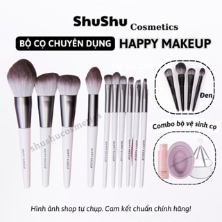 [CHÍNH HÃNG] Bộ Cọ Trang Điểm 10 Cây Happy Makeup Chuyên Makeup Cá Nhân Lông Siêu Mềm SHUSHU COSMETICS