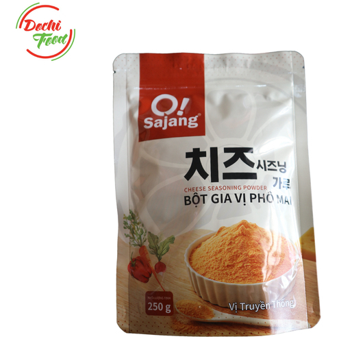 Phô mai bột O!Sajang gói 250g – Bột Phô Mai Lắc Ăn Vặt, Khoai Tây Lắc, Gà Rán, Mì Cay