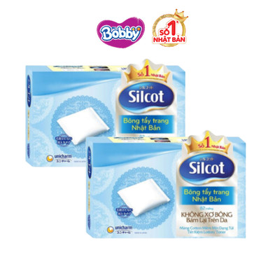 [MKB Gift] Combo 2 hộp bông tẩy trang Silcot 82 miếng
