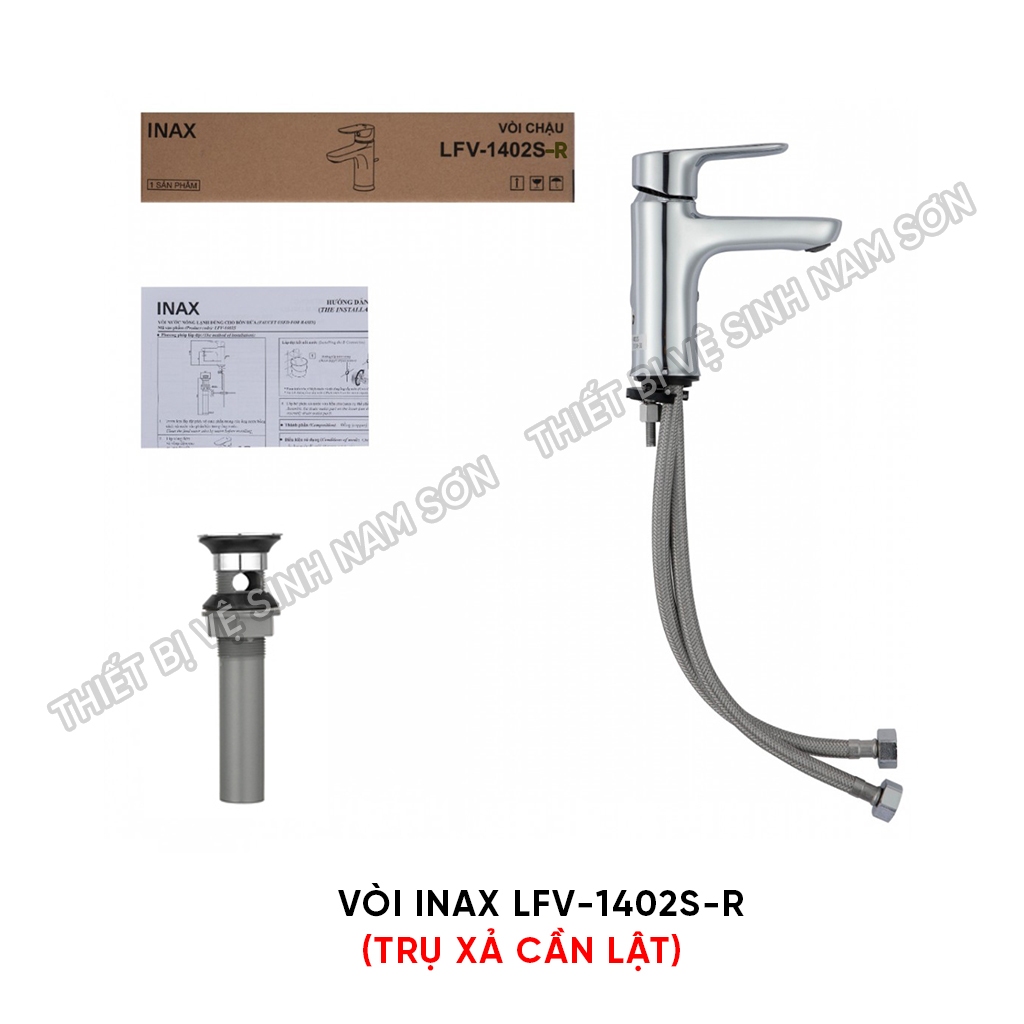 Vòi chậu rửa Lavabo INAX LFV-1402S Nóng Lạnh Bảo hành CHÍNH HÃNG 2 NĂM