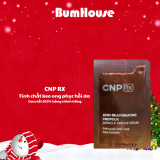   Sample 1ml  Tinh chất keo ong CNP Rx Skin Rejuvenating tái tạo phục hồi và trẻ hóa da mẫu mới  màu nâu  
