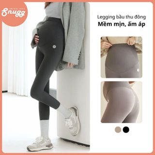 Quần legging bầu thu đông cạp cao, mao nhung giữ nhiệt, co giãn tốt, mềm nhẹ, thoải mái Snugg - SNU2256