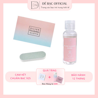 Combo làm sáng bạc nước rửa bạc khăn lau bạc thanh làm sáng bạc Sliver Clean Dế Bạc