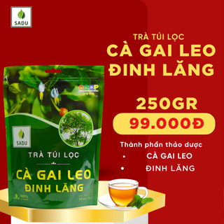 Trà Túi Lọc Cà Gai Leo Đinh Lăng Sadu 250gr - Thư Giãnn Tinh Thần, Hỗ Trợ Tuần Hoàn