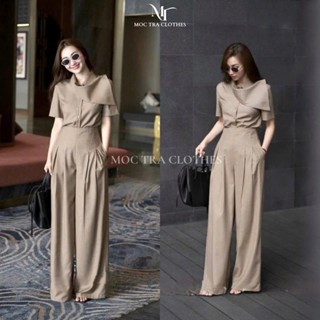  Set bộ nâu công sở Loại 1 thiết kế cổ cách điệu siêu xinh Bộ đồ nữ dự tiệc sang chảnh trẻ trung sang trọng 