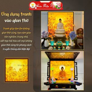 Tranh Trúc Chỉ In Vuông CHÂN THIỆN MỸ