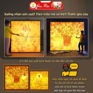 Tranh Trúc Chỉ In Vuông CHÂN THIỆN MỸ