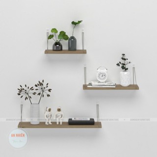 Kệ Gỗ Trang Trí Treo Tường Không Cần Khoan - Nội Thất An Nhiên