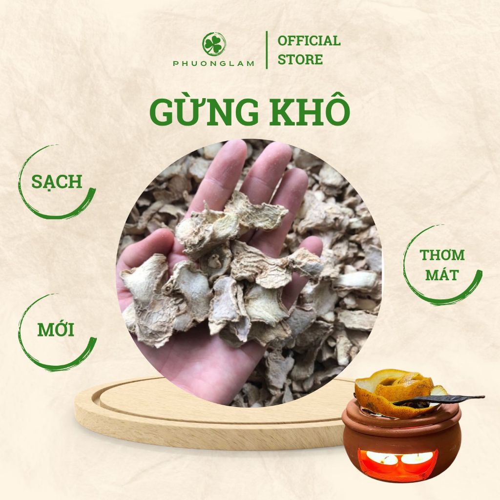 Gừng khô xông thảo mộc giảm cảm thanh lọc không khí