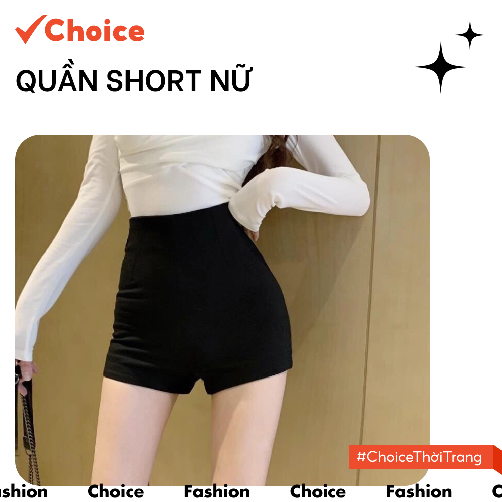 [Choice] Quần Short Nữ HT30 Ôm Dáng Chất Umi Co Giãn 4 Chiều Cạp Khoá Tôn Dáng Cho Nữ