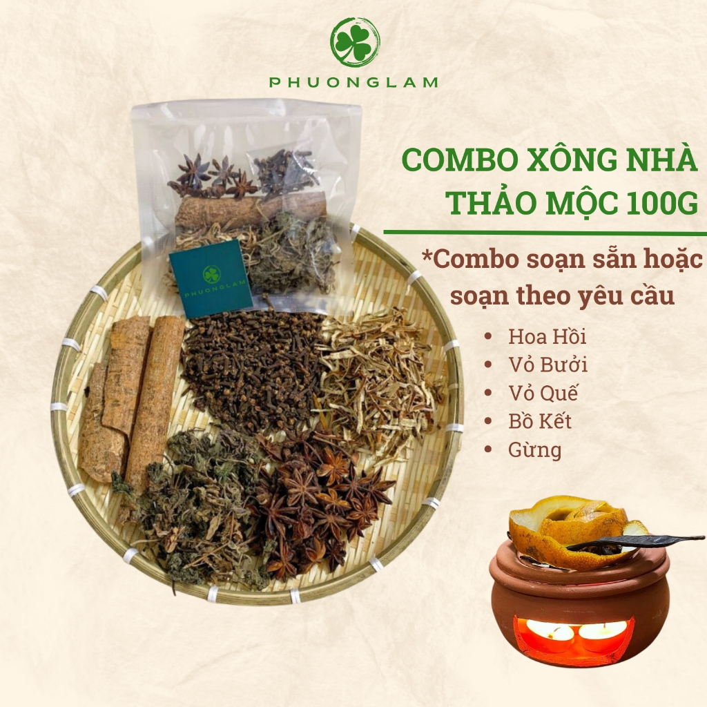 Combo thảo mộc xông nhà thanh lọc khử mùi tự nhiên