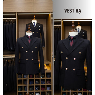 Bộ Blazer Nam Khuy Đồng 6 Nút Cổ Điển Châu Âu Phù Hợp Mặc Dịp Trọng Đại Chất Vải Bền Màu Bền Dáng, Sự Kiện, Phong Cách.