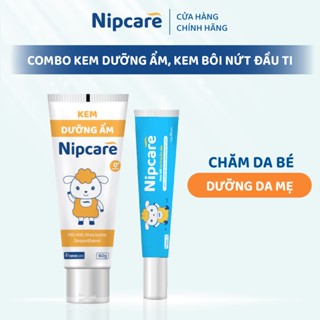 Combo chăm da bé, dưỡng da mẹ- Kem dưỡng ẩm 60g, Kem bôi dưỡng ẩm sâu dùng được cho nứt đầu ti, khô môi Nipcare Novocare
