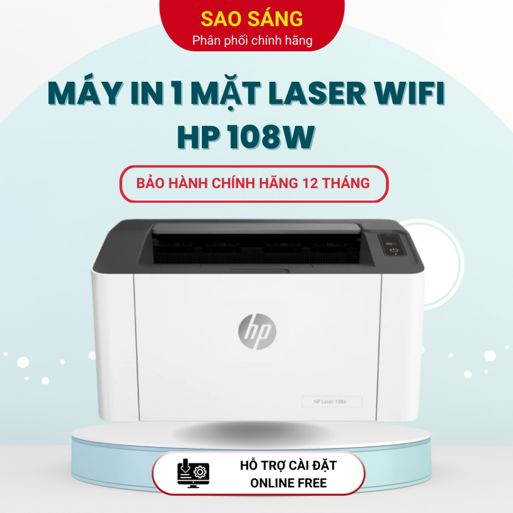 Máy in giá rẻ HP 108W. Hàng mới, nguyên thùng