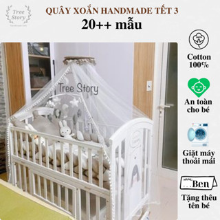 Quây xoắn handmade tết 3 Tree Story cho nôi cũi trẻ em, quây sam chặn cũi cho bé