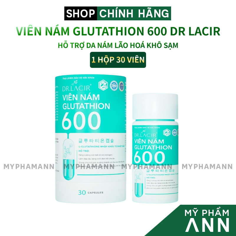 Viên Nám Glutathione Dr Lacir Phiên Bản Mới Chính Hãng - Viên trắng da Dr Lacir